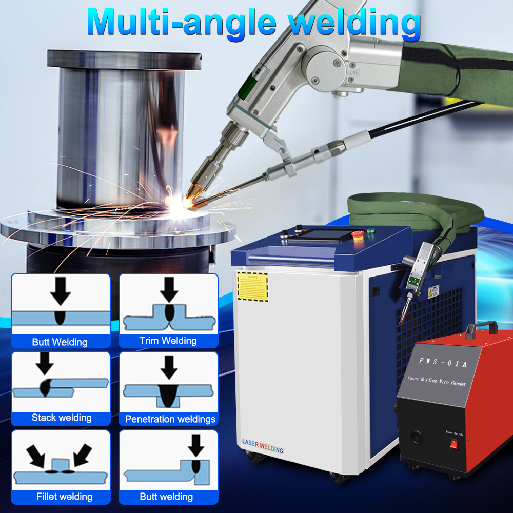 Raycus 1500W 2000W 3000W 4 IN 1 Fiber Laser Welding Cleaning Machine Dual Wobble