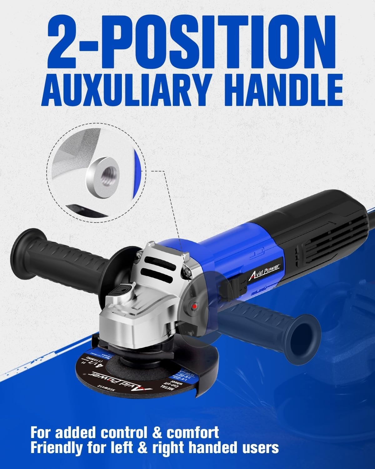 900W 7.5-Amp Angle Grinder Kit – Cutting & Grinding Tool