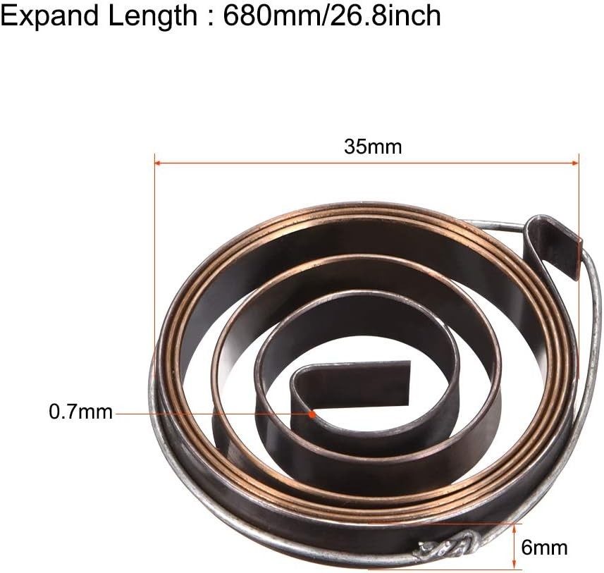 3PCS Drill Press Coil Springs – 2.2Ft Long, Rust-Resistant Blackened Finish
