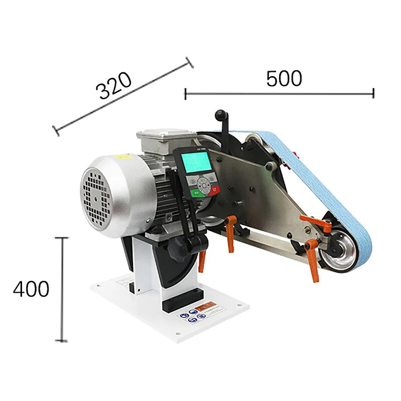 G-SI 220V/380V Electric Polishing Machine Mini Belt Sander Benchtop Belt Sander