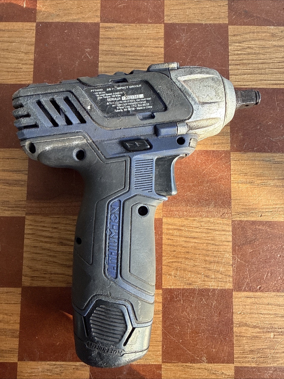 Power Torque 12V Li-Ion 3/8&Prime; Drive PTT0003 Impact Driver For Parts No Charger