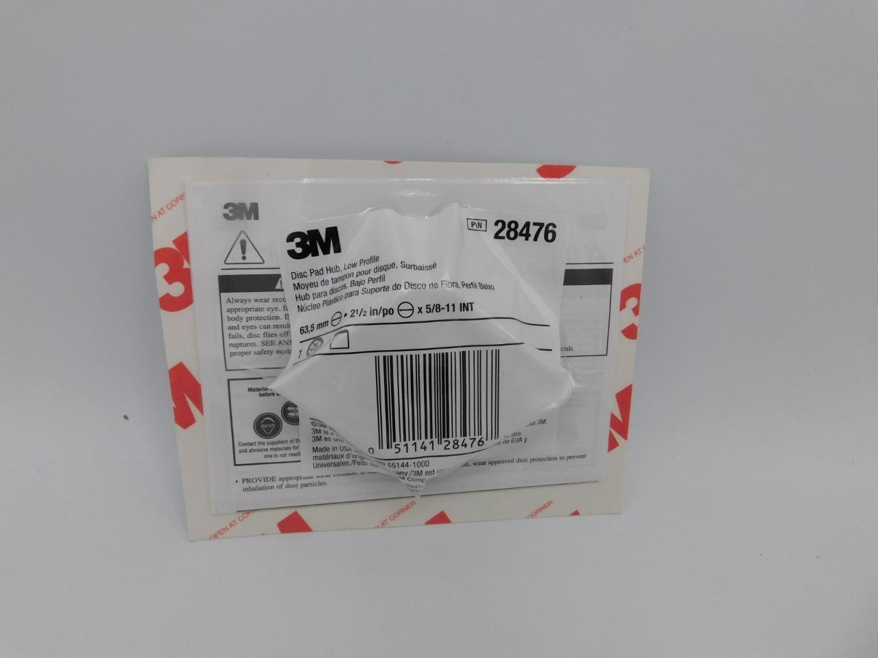 3M Disc Pad Hub 28476 2-1/2&Prime; 5/8-11 Internal Low Profile BRAND NEW Free Ship