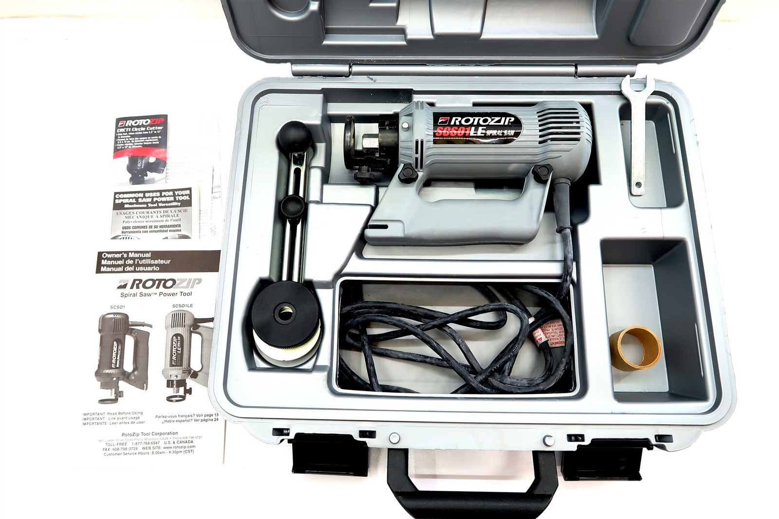 ROTOZIP SCS01LE Spiral Saw with Hard Storage Case – Excellent Condition!!