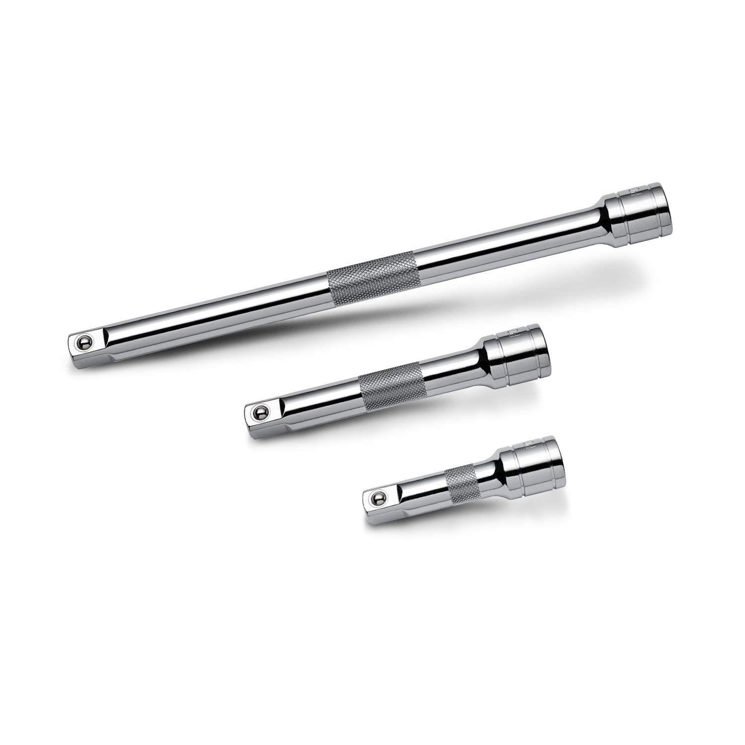 Powerbuilt 1/4&Prime; Drive Extension Bar Set, 3 Piece, Includes Drive, Silver