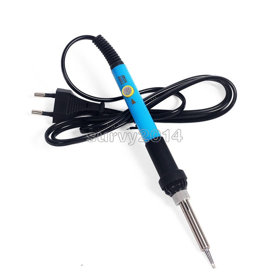 220V 60W Adjustable Temperature Welding Heat Pencil Soldering Iron Tool EU Plug