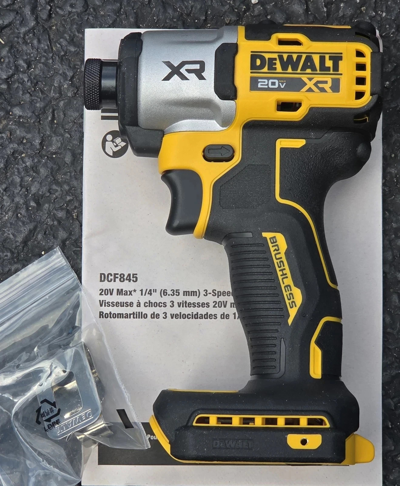 BRAND NEW DeWALT DCF845B 3 SPEED IMPACT DRIVER XR BRUSHLESS 20V