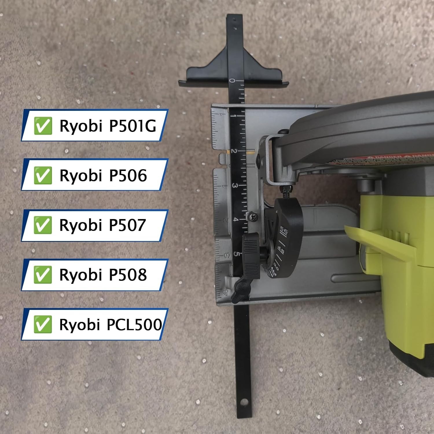 Replacement Rip Fence Guide for Ryobi Models – Tool-Free Installation Included