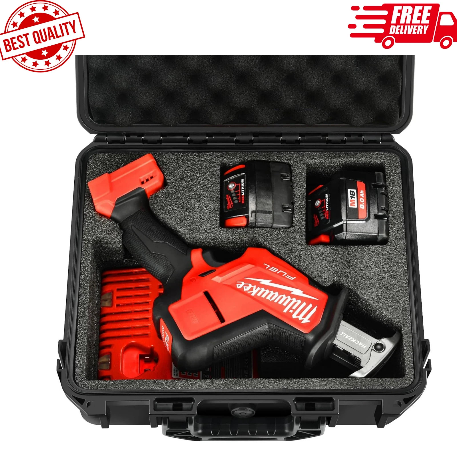Tool Bag for Milwaukee M18 Fuel Cordless One-Hand Sawzall Reciprocating Saw Kit