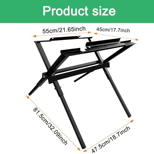 10&Prime; Folding Workbench Table Saw Stand for DW745 DW7480