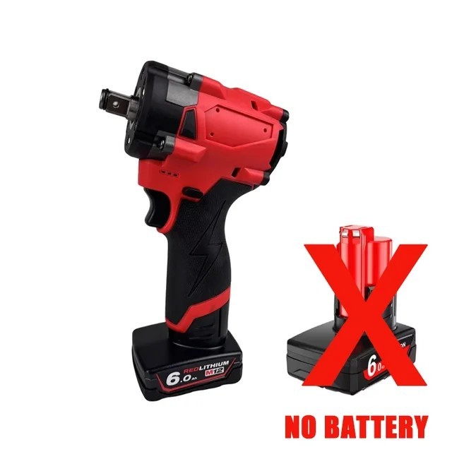 Milwaukee Brushless M12 Cordless 1/2&Prime; Electric Impact Wrench Car Truck Repair