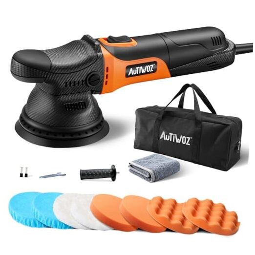 5 Inch DA Polisher for Car Detailing, 9mm Random Orbital Polisher Buffer, 6