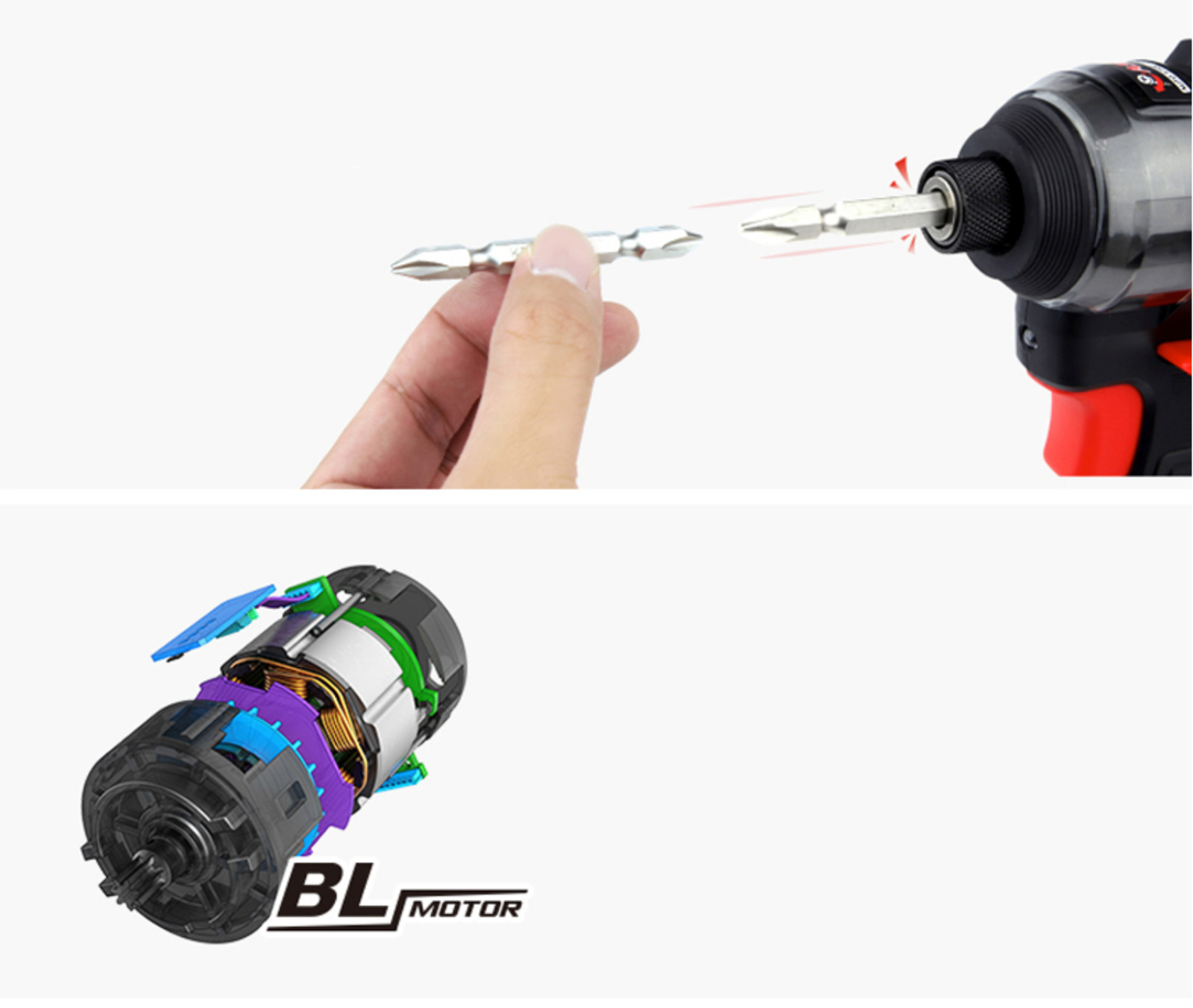 KEYANG ID16BL-150I BL 14.4V Max Keyless 6.35mm 3300rpm 150Nm LED 2Lb BareTool