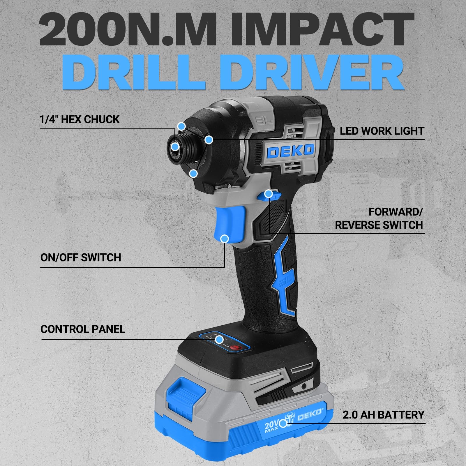 Cordless Drill & Impact Driver: 20V Brushless Power Drill and 20V Brushless I…