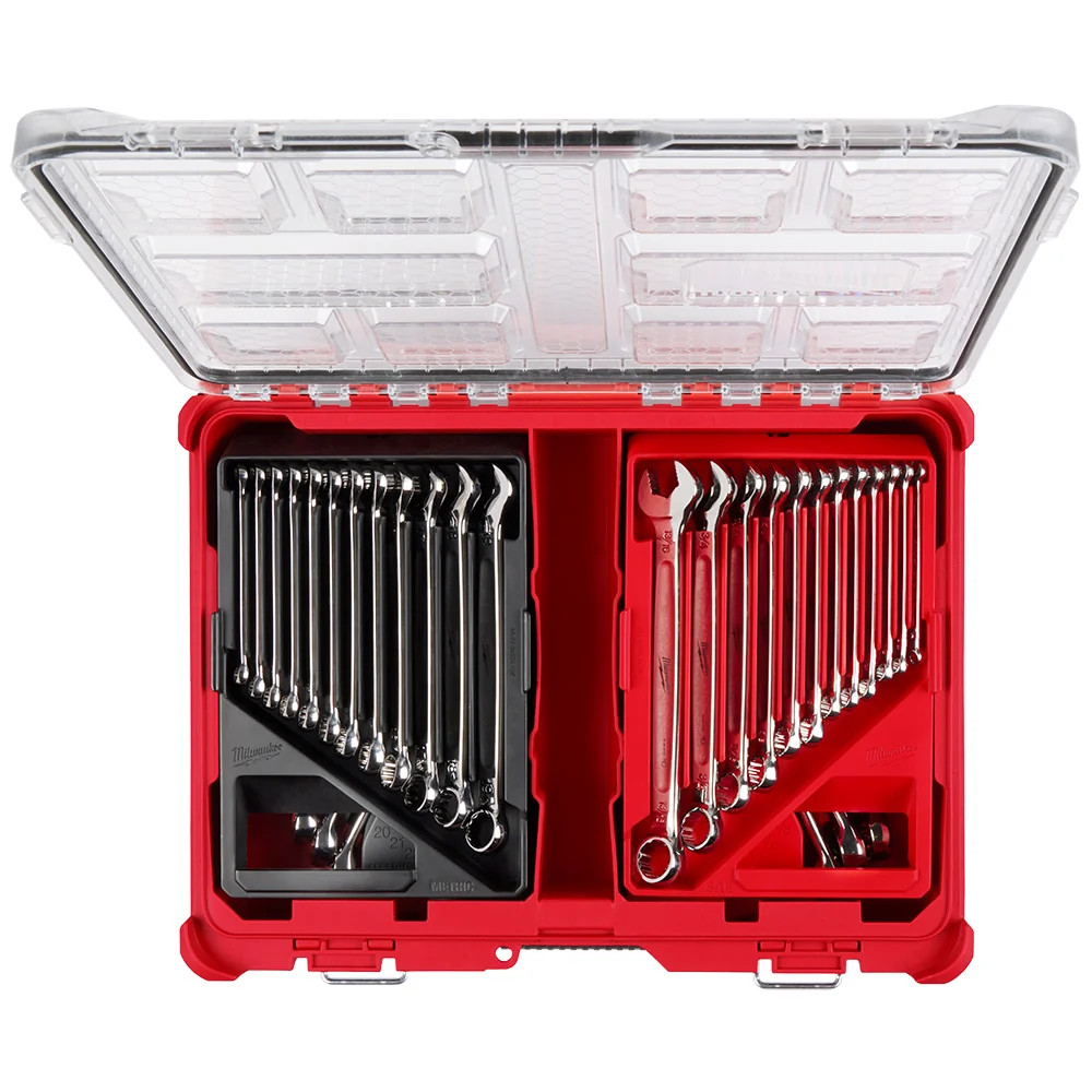 Milwaukee 48-22-9485 Metric/SAE Combination Wrench Set w/ PACKOUT – 30 PC