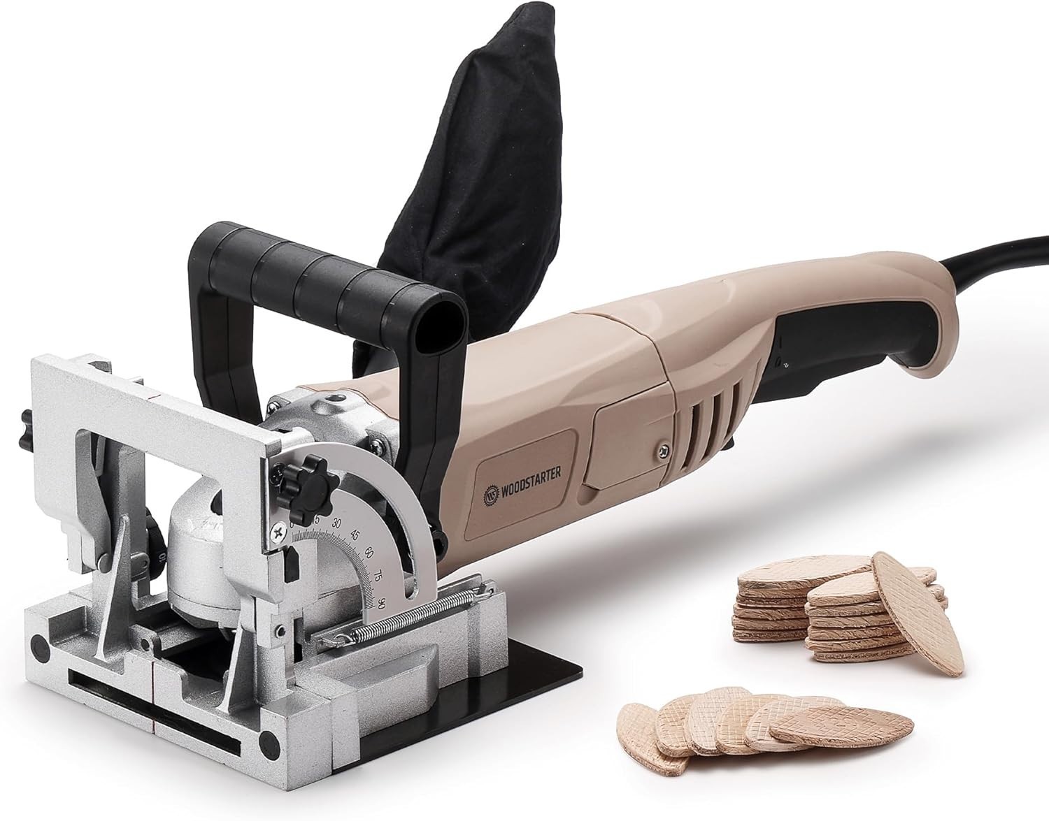 WOODSTARTER 8.5Amp Biscuit Joiner with 12000RPM, Adjustable Depth, Dust Bag