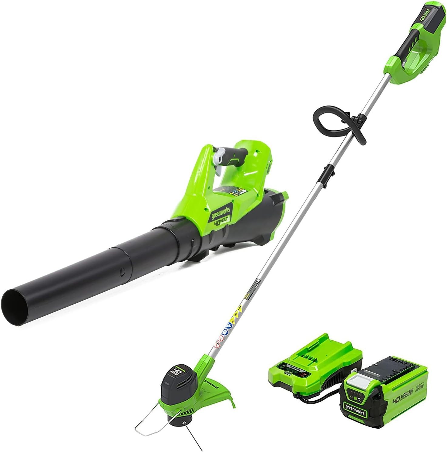 Eco-Friendly 40V Yard Combo with Trimmer & Blower for Stunning Landscapes