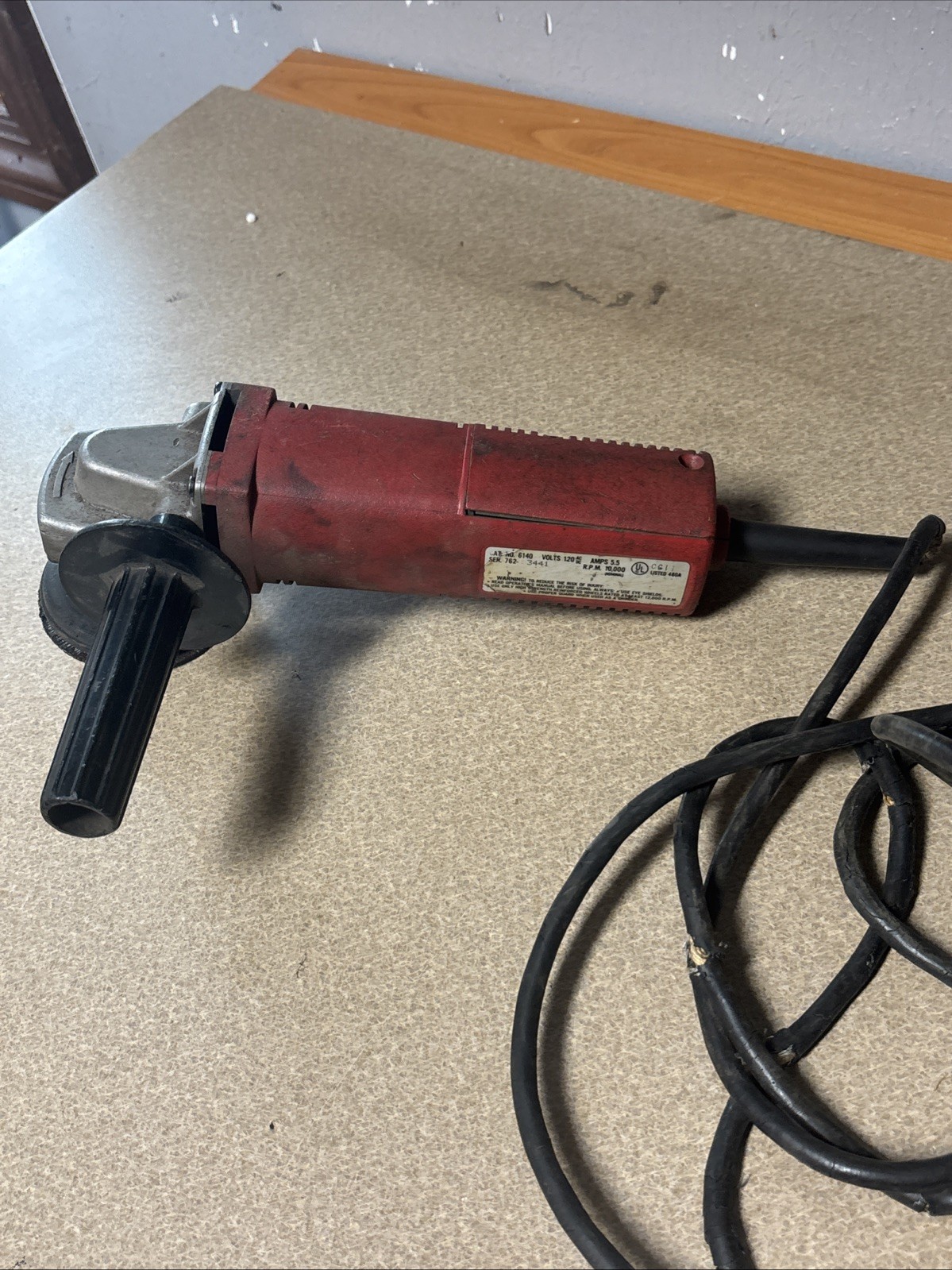 Milwaukee USA 6140 Heavy Duty 4 1/2”Sander Grinder 5.5A! Tested! C4