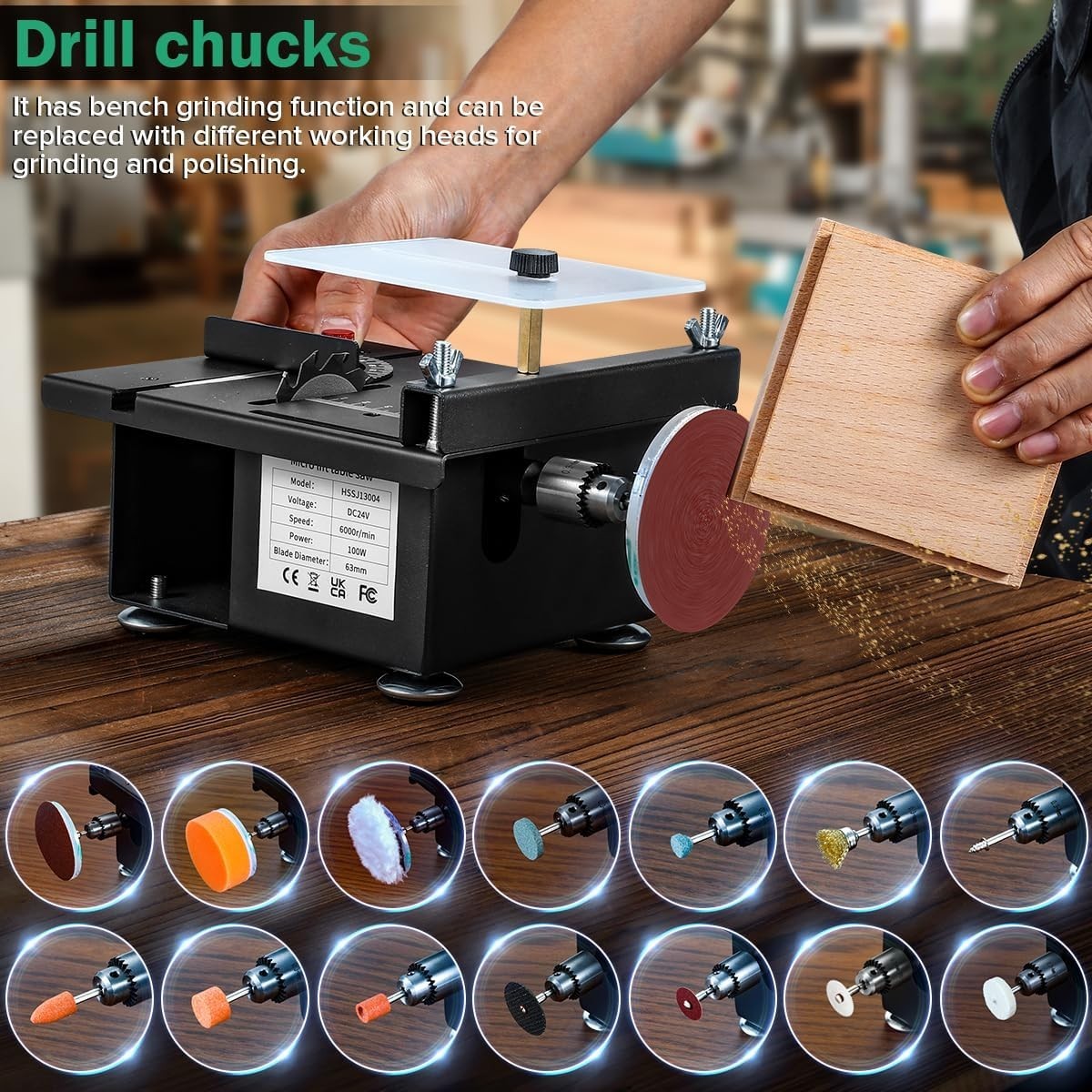 Mini Multi Functional Table Saw, mini Table Saws for Crafts, Portable Mini Deskt