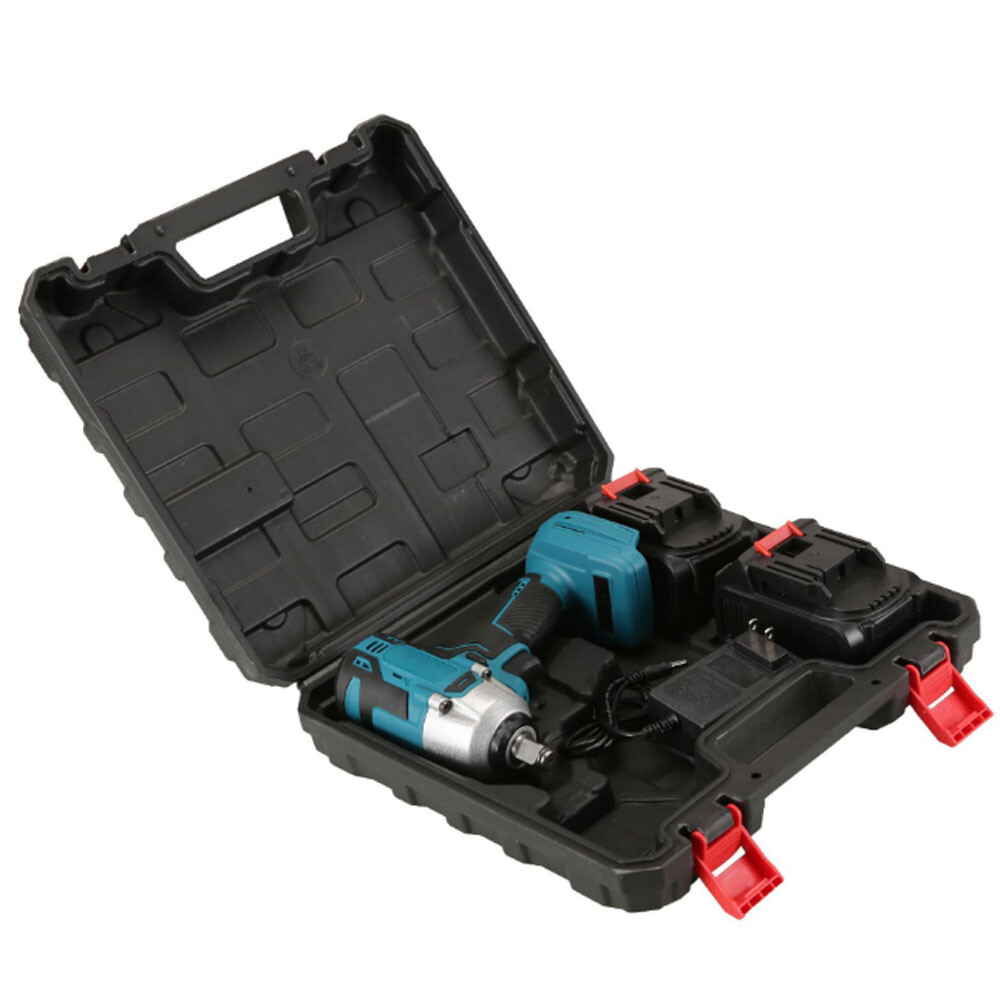 460N.m Electric Wrench Cordless Brushless Impact Rattle Gun Drill Kit W/Battery