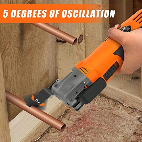 Oscillating Tool, 4.2 Amp Oscillating Multitool Kit with 5° Oscillation