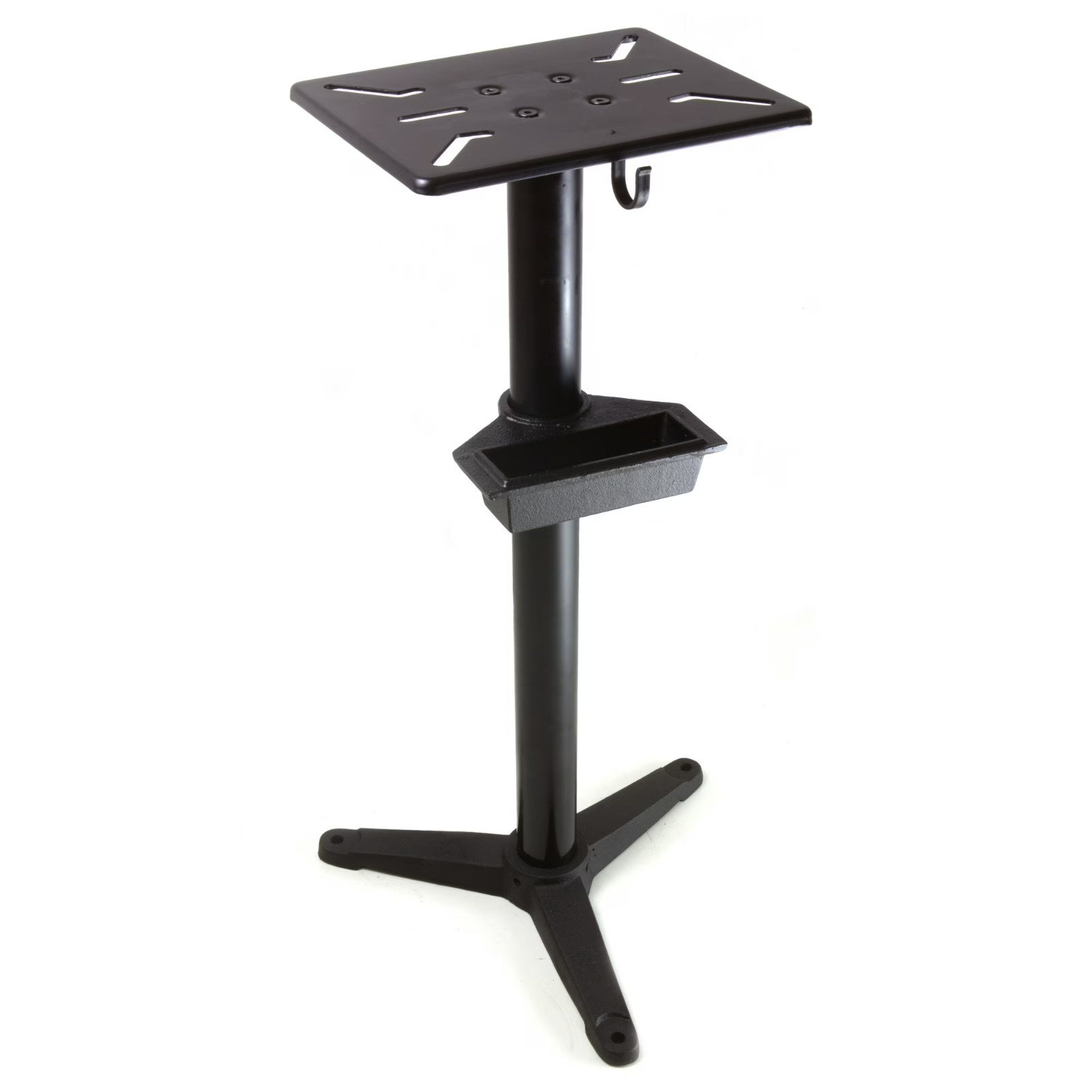 WEN Cast Iron Bench Grinder Pedestal Stand with Water Pot, Black