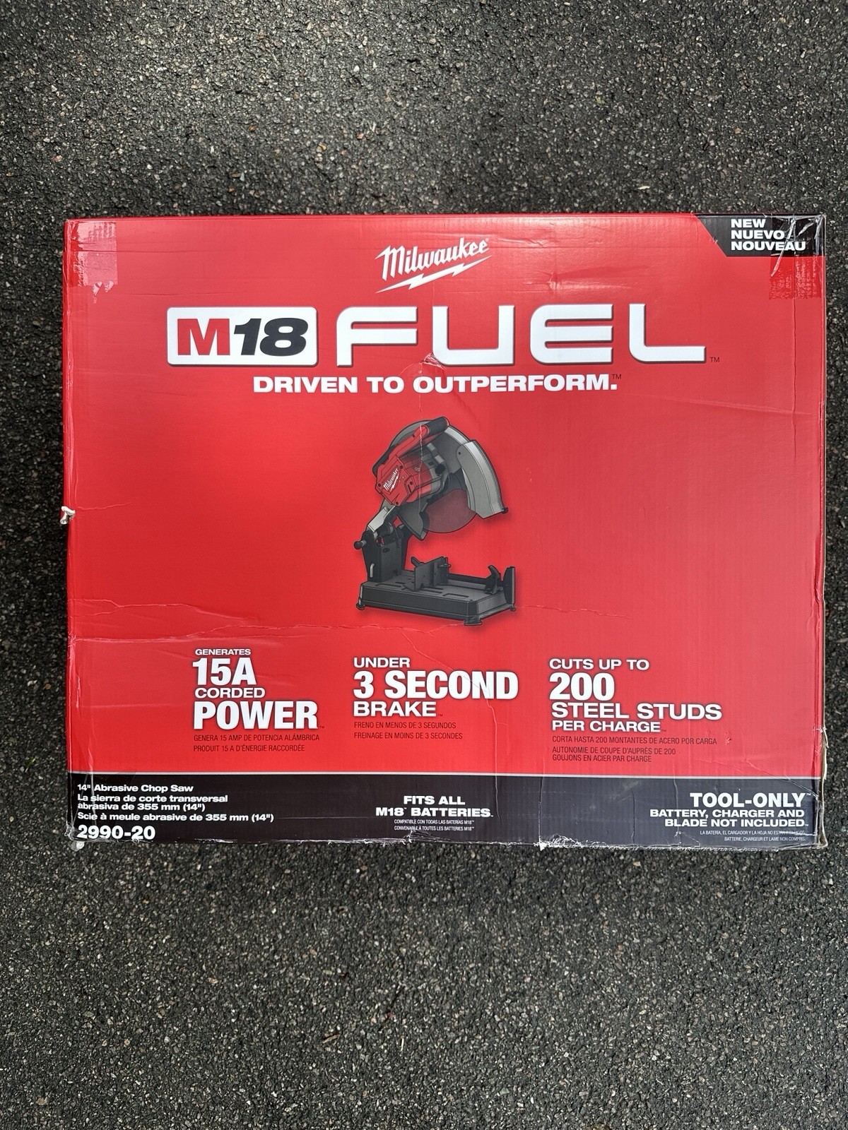 Milwaukee M18 14 in. Abrasive Cut-Off Chop Saw – Black (2990-20)