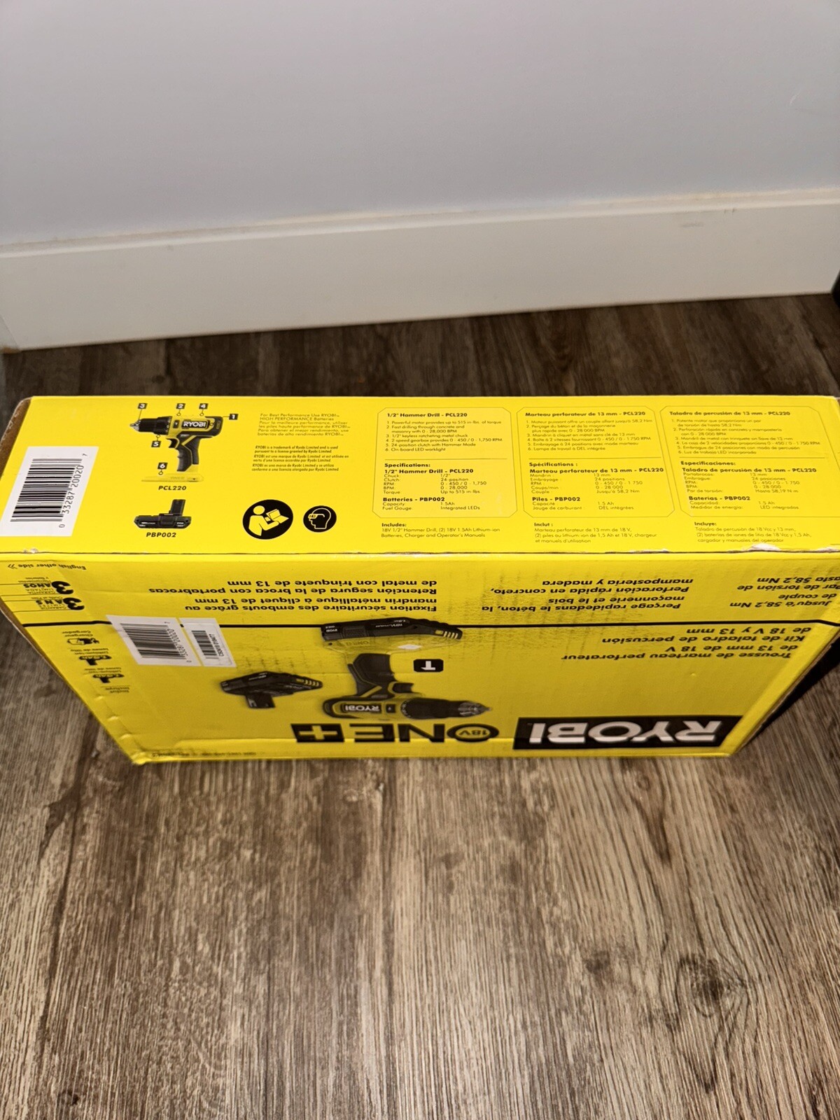 ryobi pcl206k1 18v one cordless drill kit
