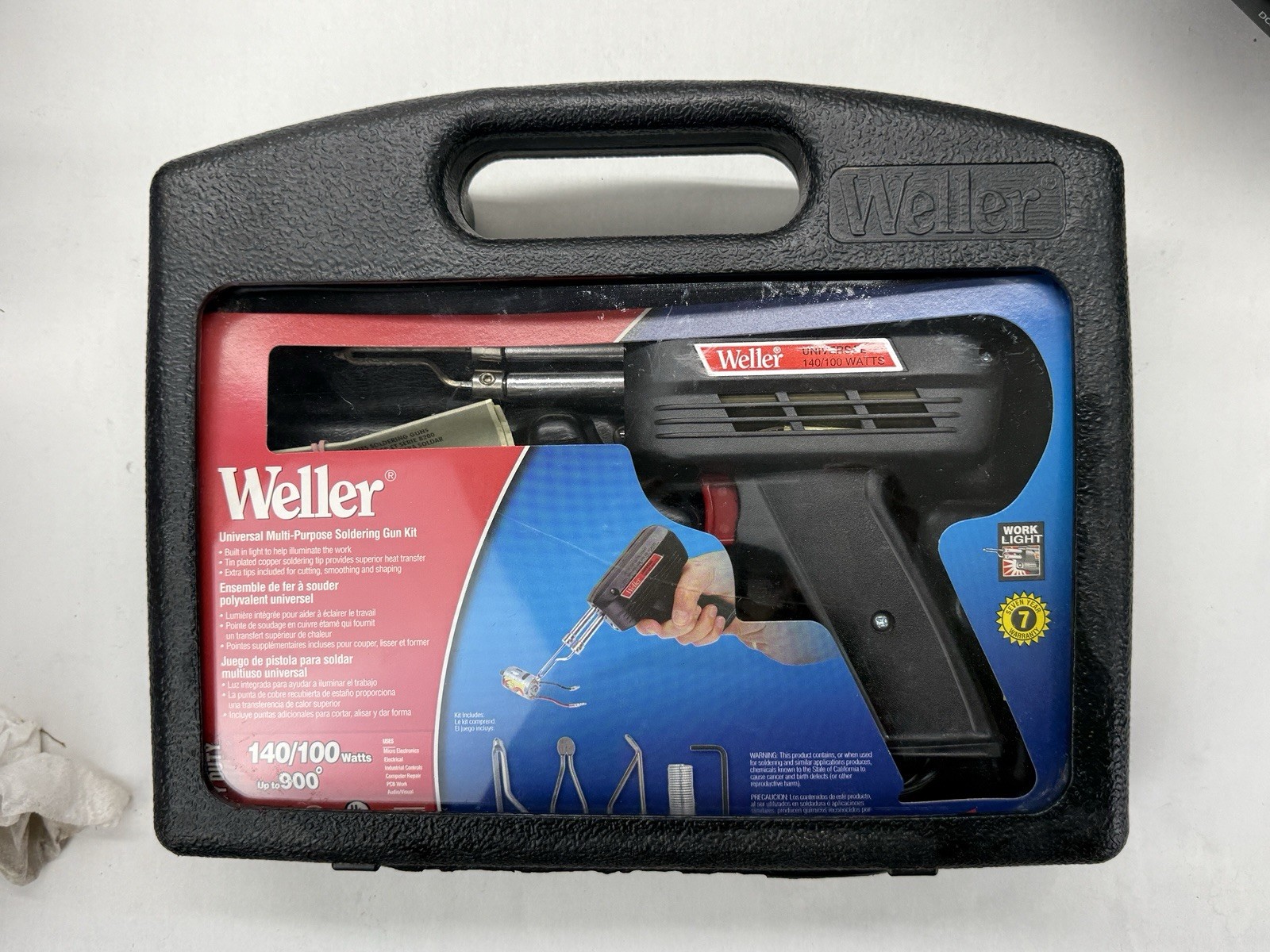Weller 260W/200W Professional Soldering Gun Kit in Case Gun Only