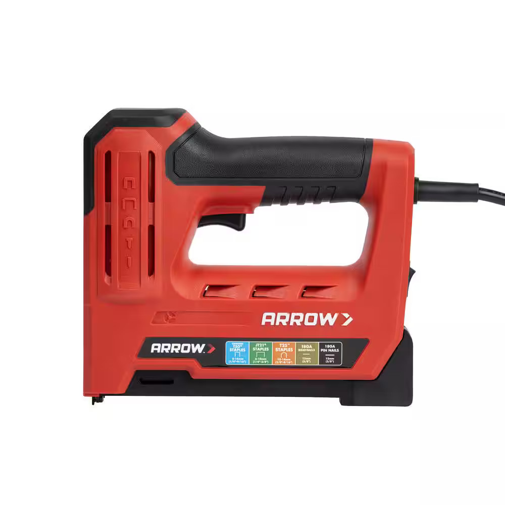 ET501F Corded 5-in-1 Professional Electric Staple and Nail Gun, Wire Stapler, an