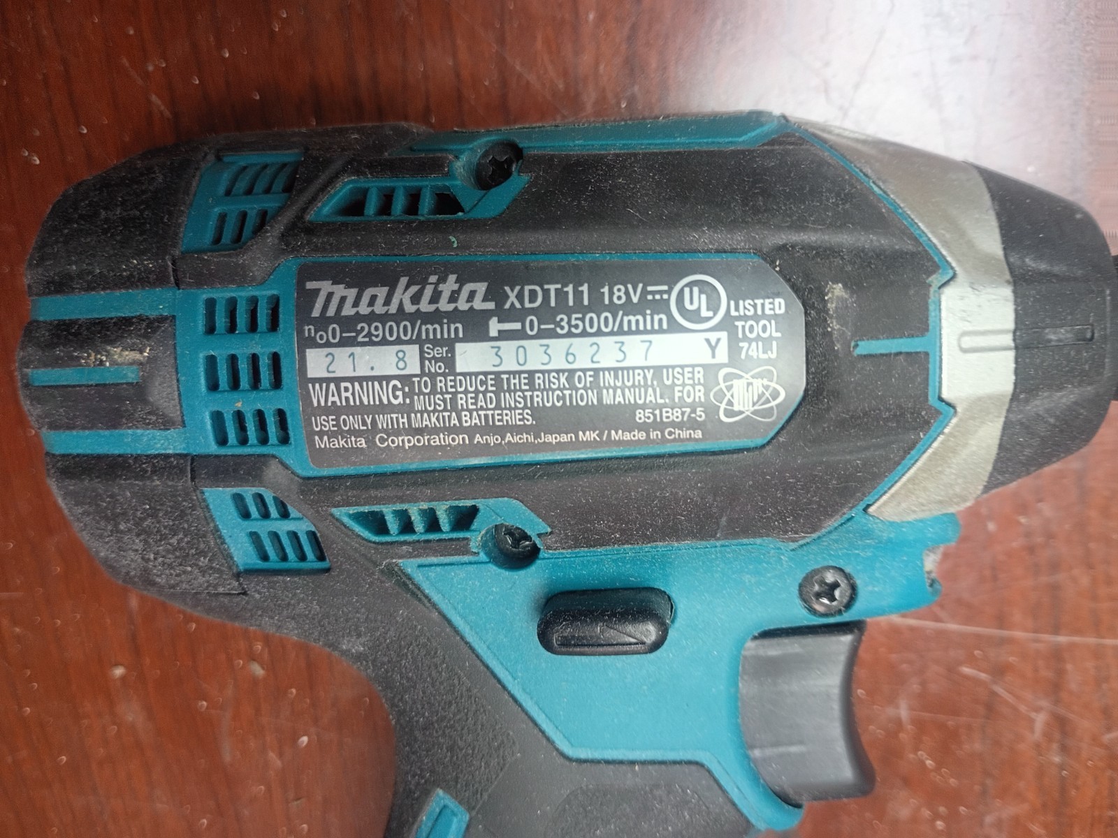 Lot of 2: New Makita 18V XDT11 Cordless 1/4&Prime; Impact, Driver, Drill 18 Volt LXT