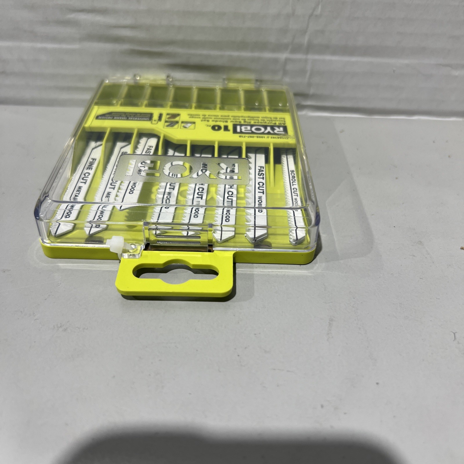 (10-Piece) Ryobi Jig Saw Blade Set, All Purpose, Universal, Wood Plastic Metal