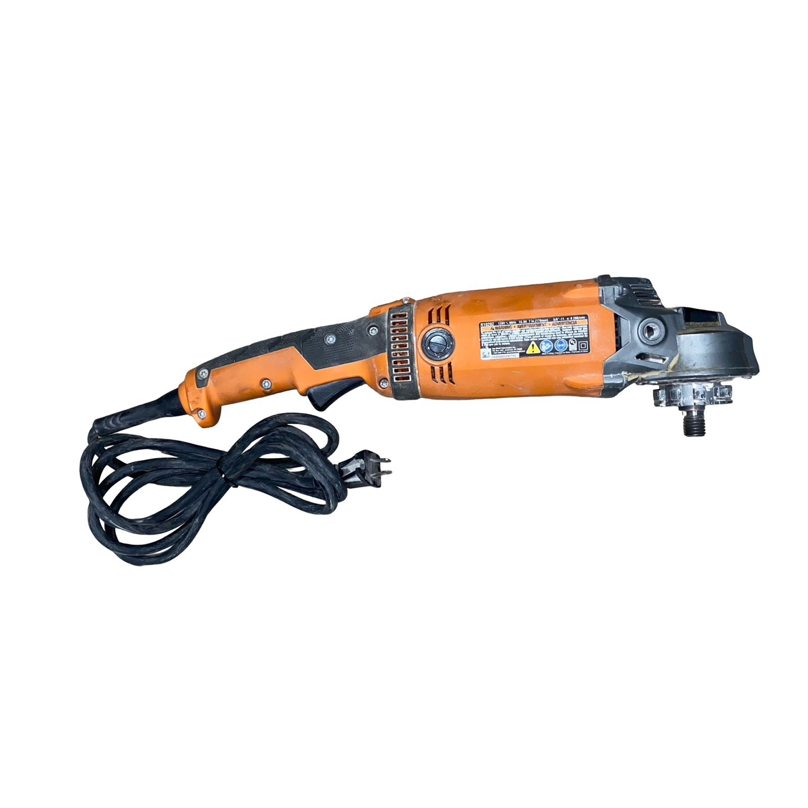 Ridgid 7 in Angle Grinder Corded Electric Power Tool, R10202 – FOR PARTS