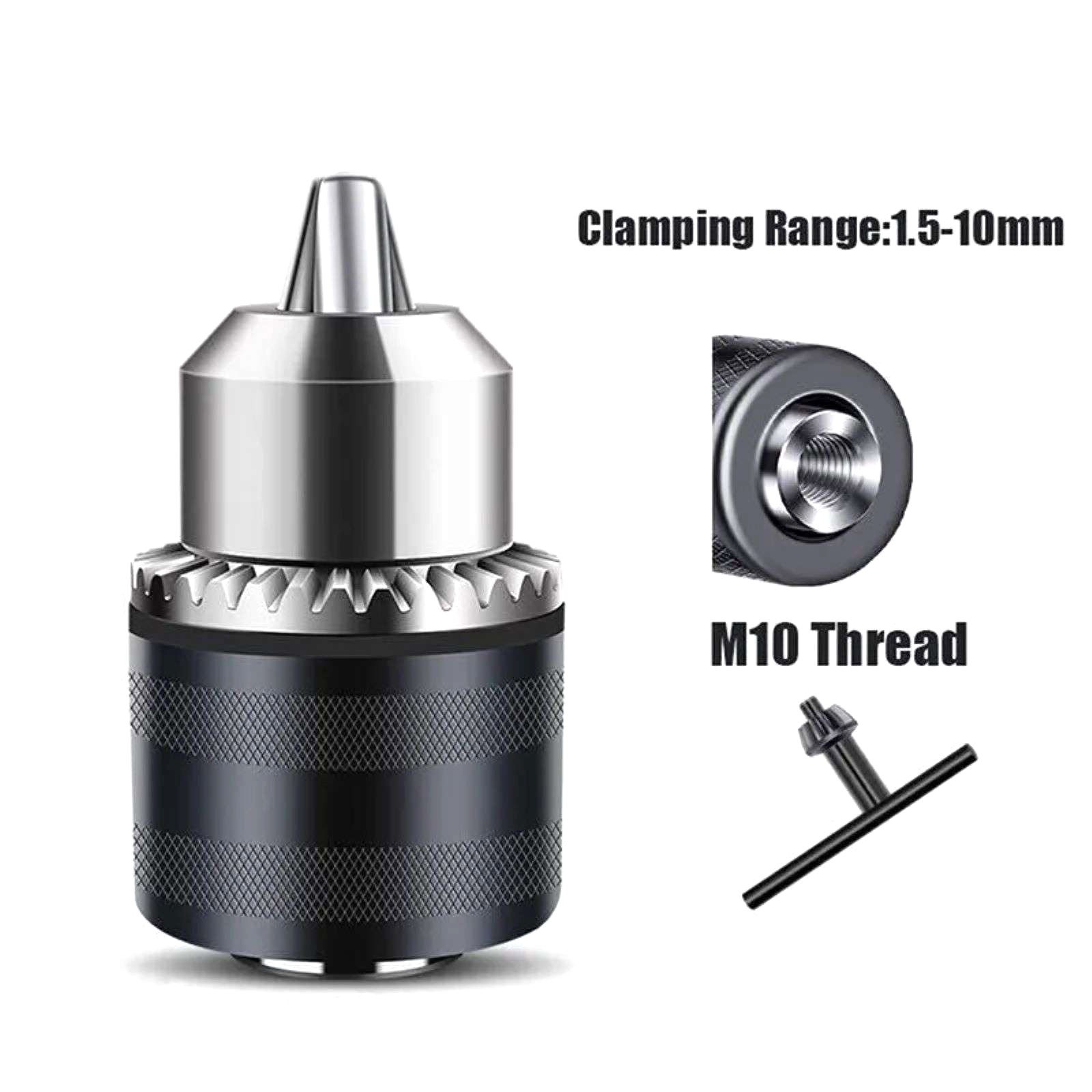 New 1.5-10mm M10 Angle Grinder Electric Drill Chuck Head Adapter Accessories