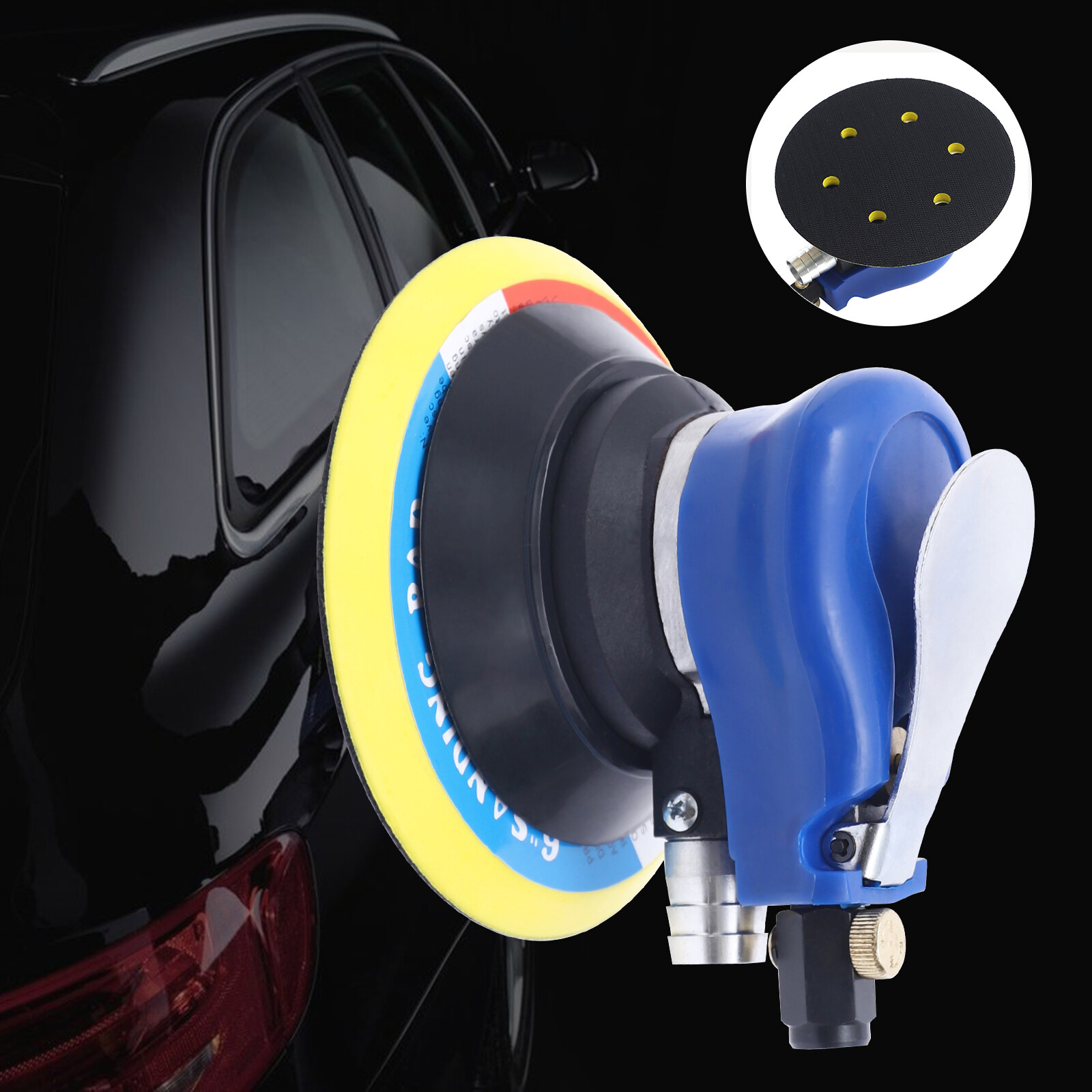 6inch Palm Air Sander Random Orbital Auto Body orbit DA Sander Tools 10000 RPM