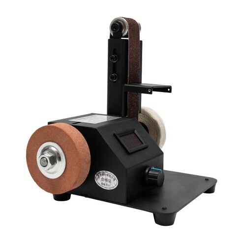 Belt Sander Bench Grinder Knife Sharpener Tool w/10 Belts Table Polishing Sander