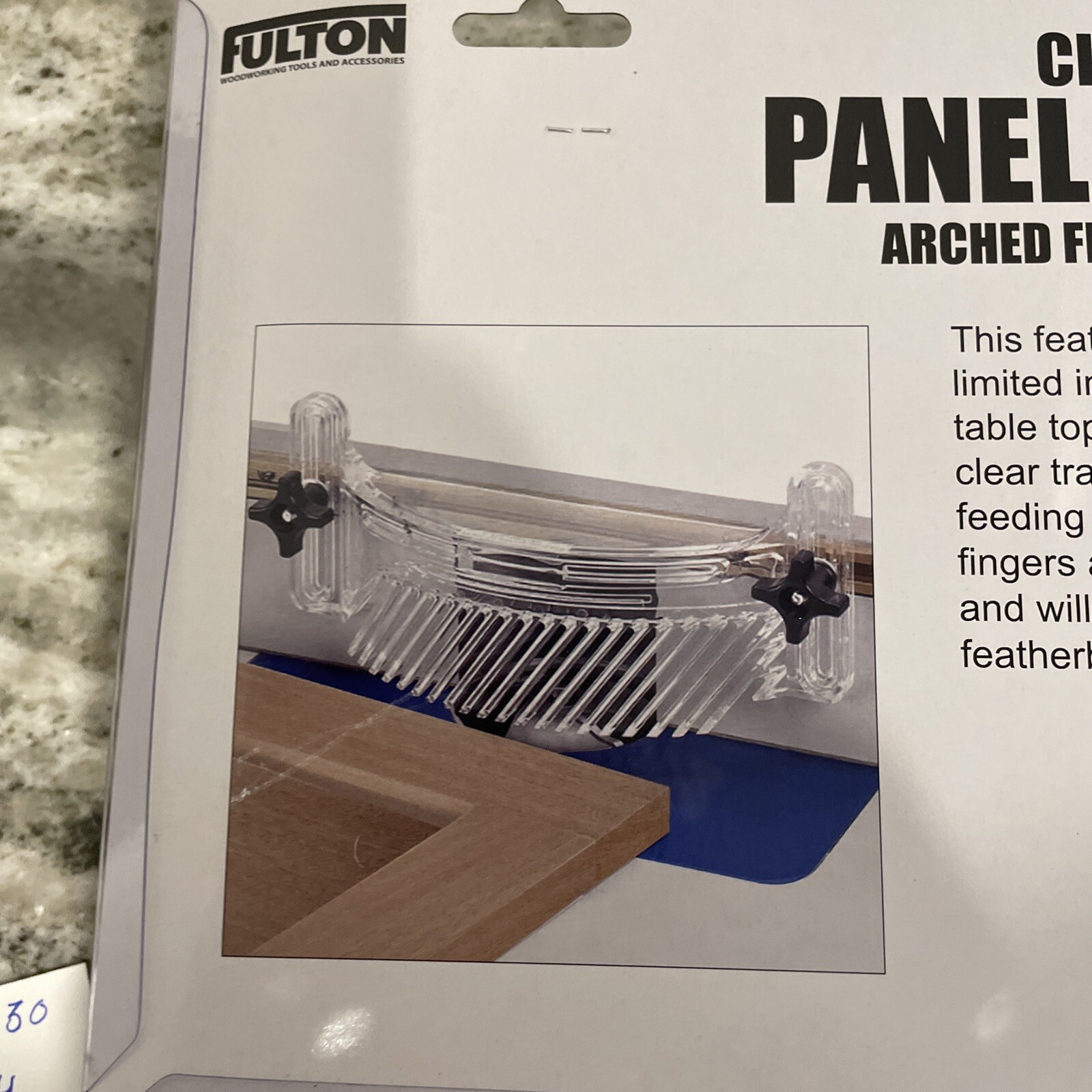Table Saw Fence Arched Featherboard – New 10-1/4” Long 3” High