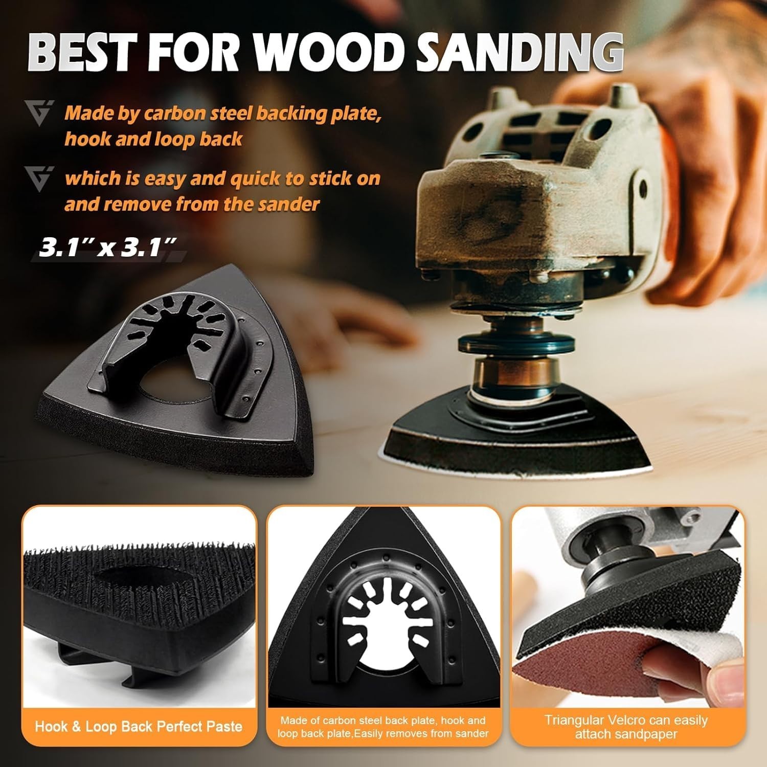 Professional 106pcs Sanding Kit – Universal Fit for Wood, Metal & Drywall