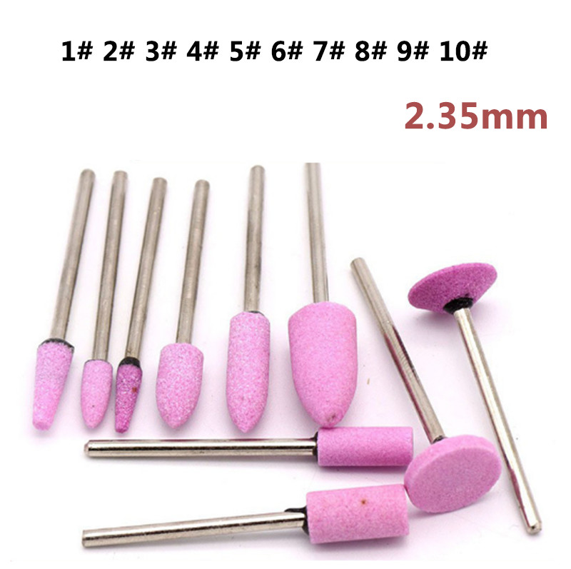 Multiple Type Grinding Pins Polishing Grinding Stone Grinding Body 2.35mm Shaft