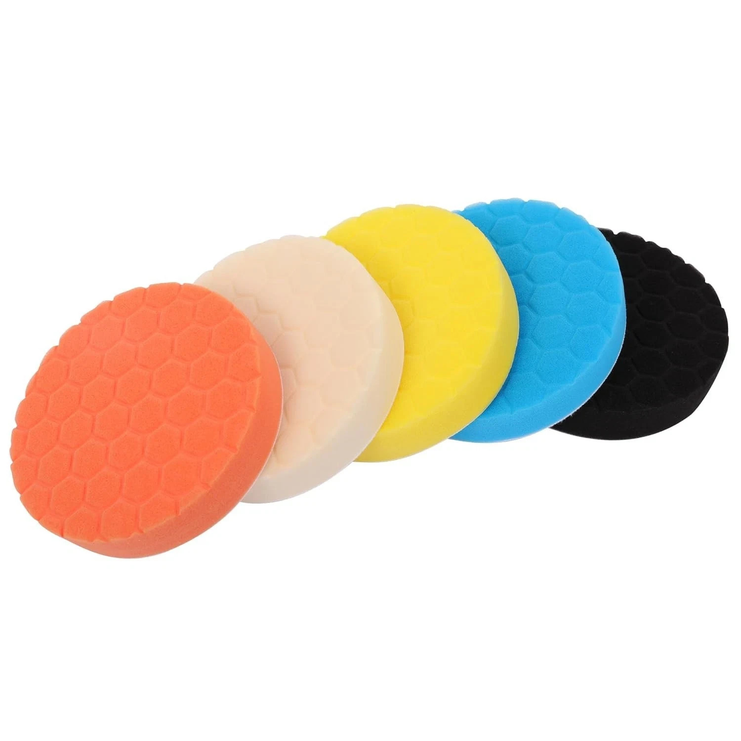 5PCS 6inch Foam Buffer Polisher Waxing Finishing Buffing Wheel Car Polishing Pad