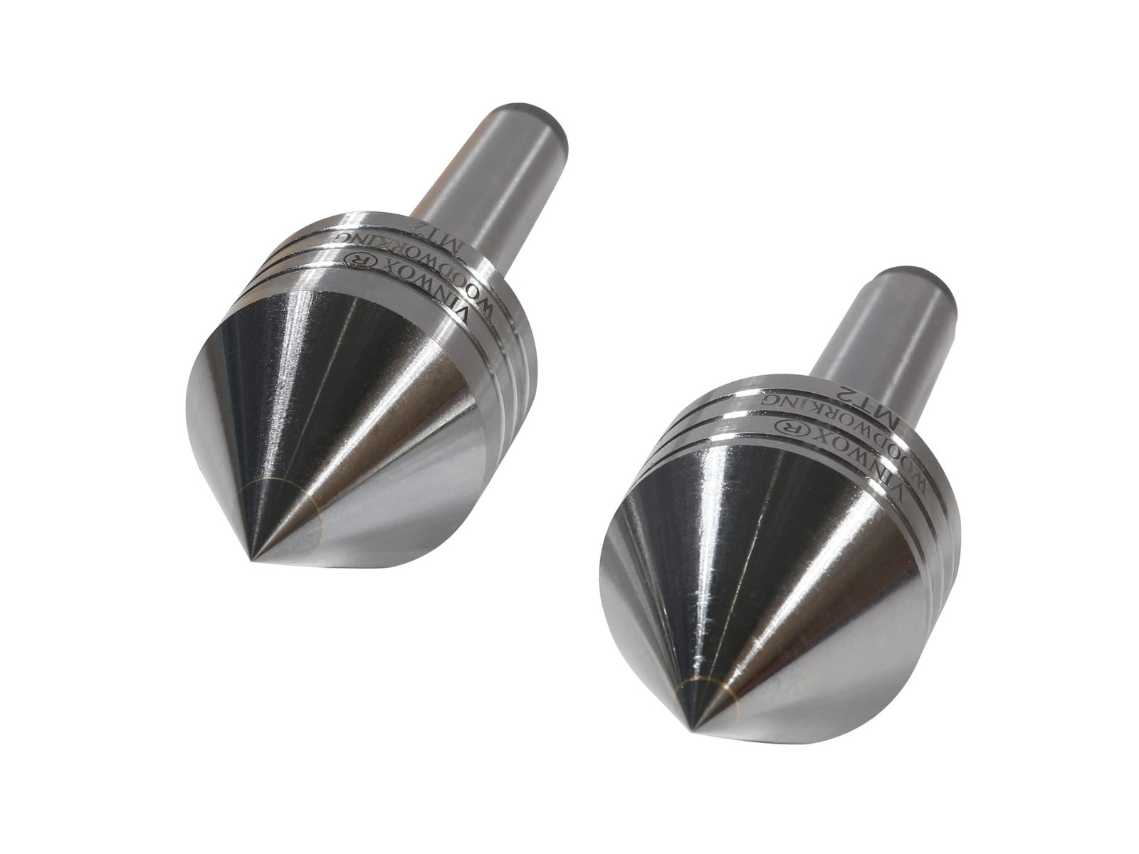 Wood Lathe Carbide Tipped Live Center 2MT Morse Taper Shank 8mm Tip 60 Degree