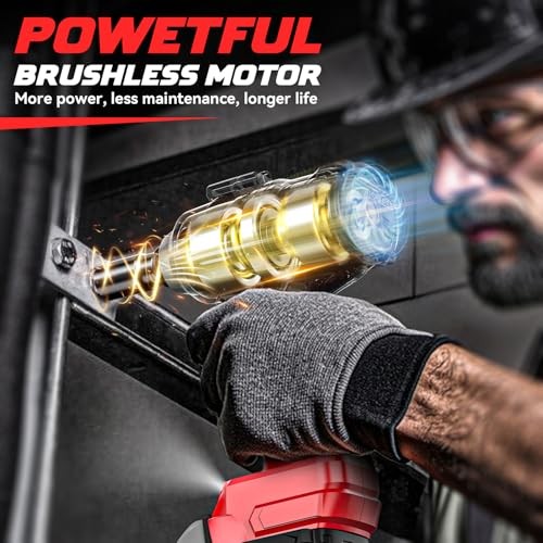 Cordless Impact Wrench 1/2 750ft-lbs Compatible with Milwaukee 18V (Bartool)