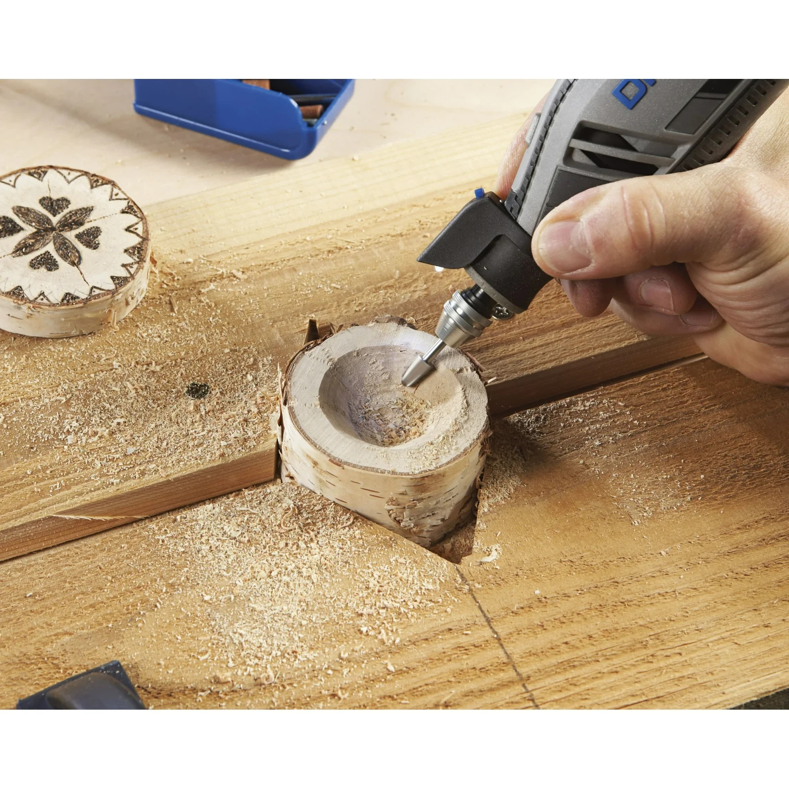Dremel 4300-9/64 Platinum Edition Corded Rotary Tool, Variable Speed with 9 Drem