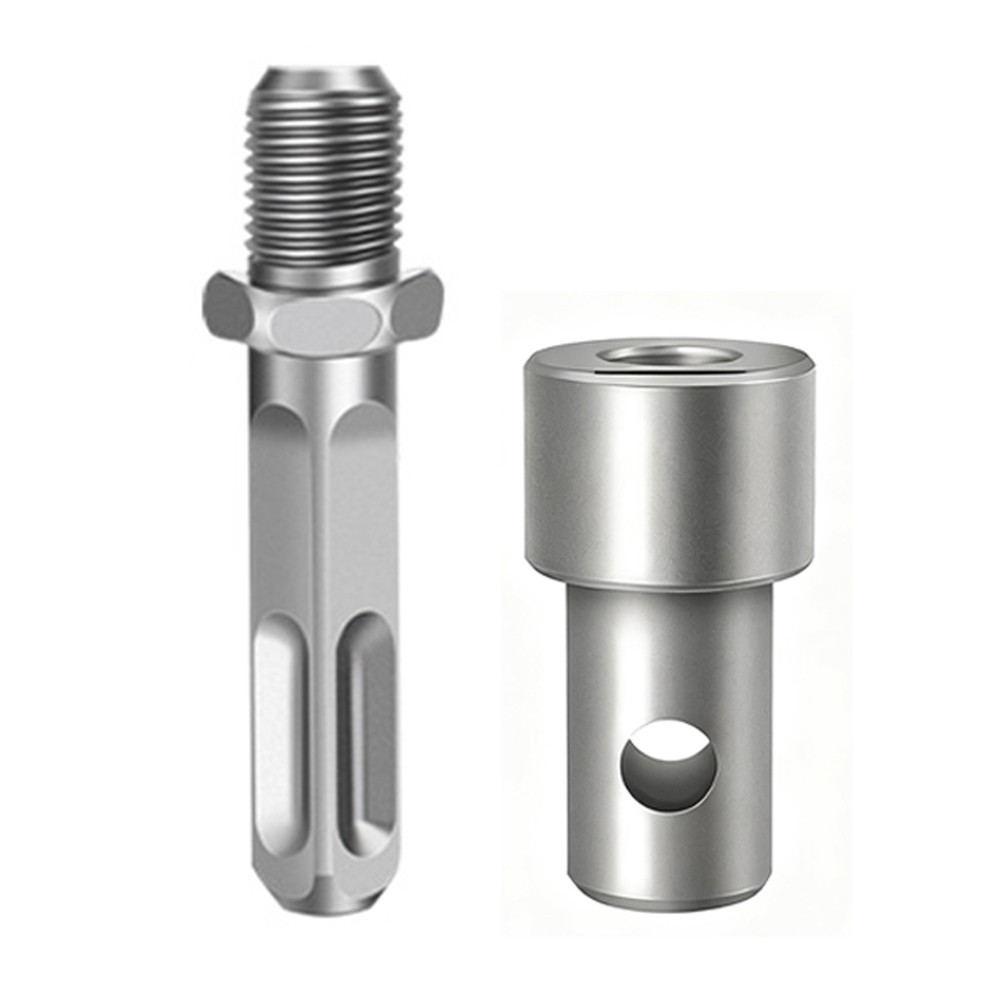 Earth Auger Adapter Tool 4 Types for Drill and For Impact Wrench Hammer