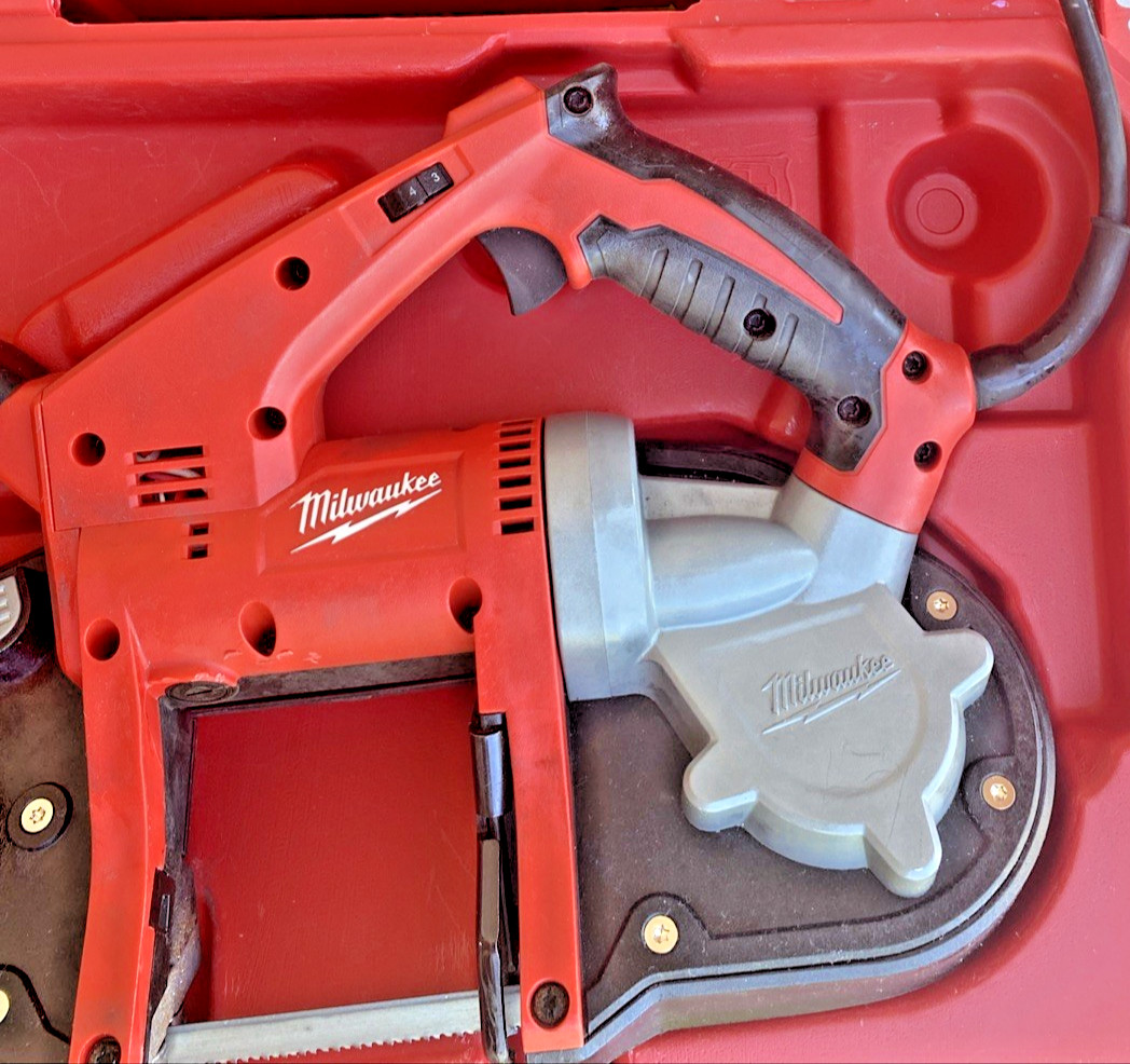 Milwaukee 6242-6 Compact Corded Band Saw 120V For Wood, Plastic, Metal, w/Blades