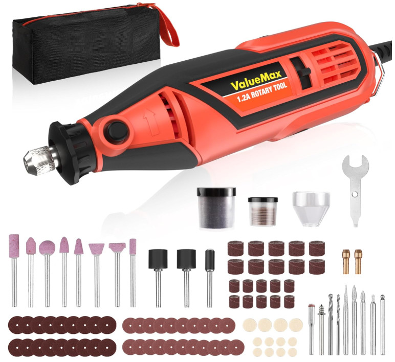 Kit de Herramienta Rotativa Eléctrica 1,2A con 120 Accesorios Multifunción