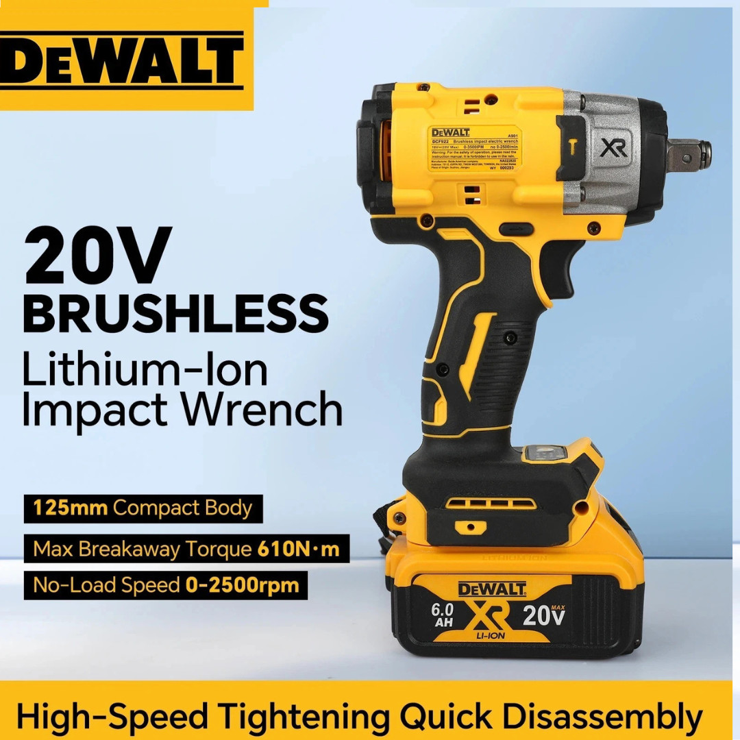 DEWALT DCF922 ATOMIC 20V MAX 1/2&Prime; Cordless Impact Wrench Variable Speed Tool