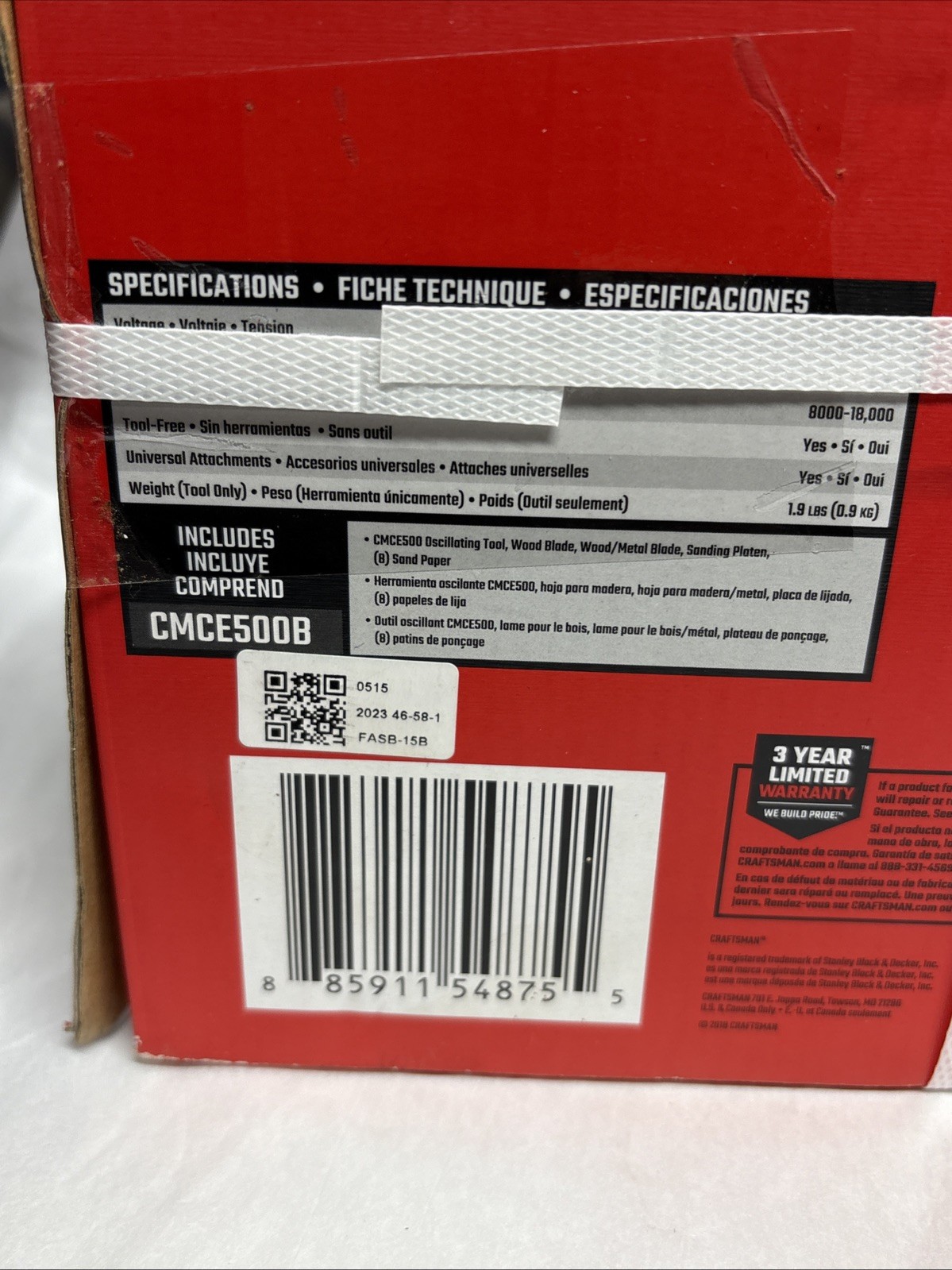 New Craftsman CMCE500B 20V Oscillating Tool In Factory Sealed Box (TOOL ONLY)