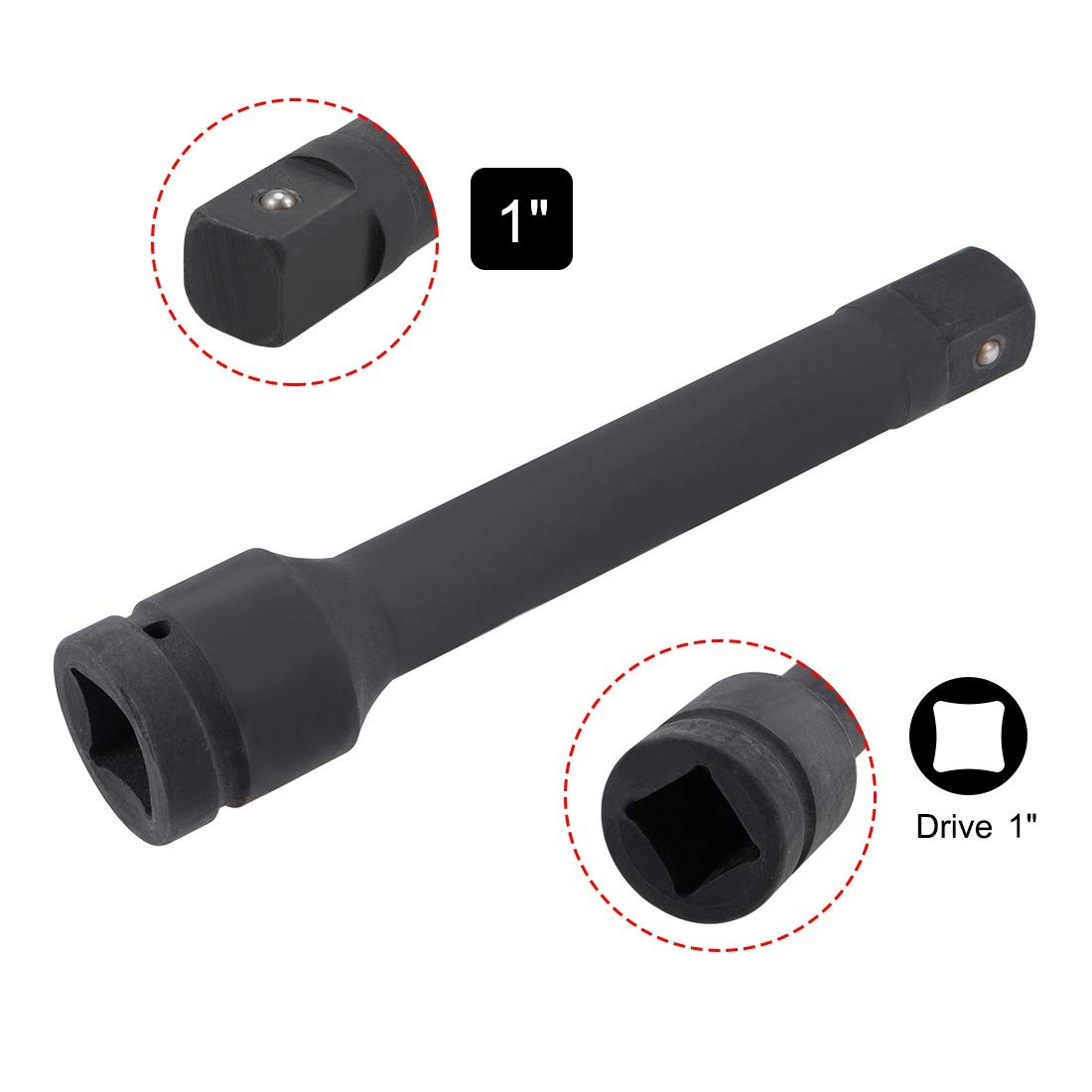 uxcell 1&Prime; Drive by 10&Prime; Impact Extension Bar for Use with Air Impact Wrenches …