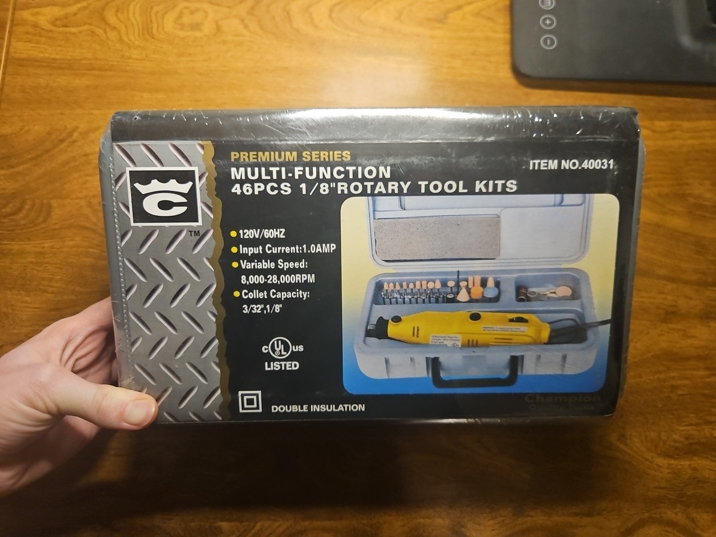 NEW Champion Tools 46pcs 1/8&Prime; Rotary Tool Kit Variable Speed 40031