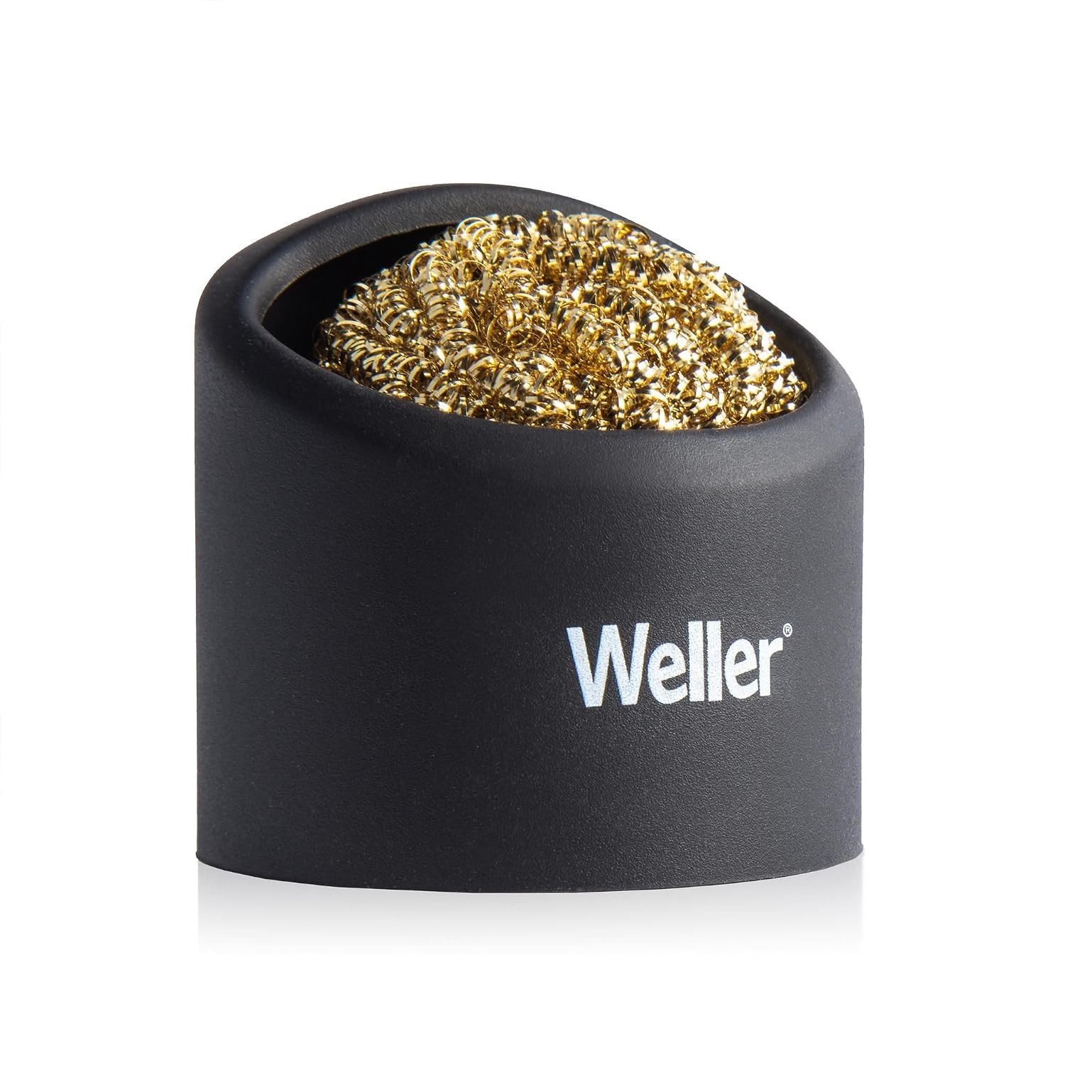 Weller Soldering Brass Sponge Tip Cleaning Tool with Silicone Holder